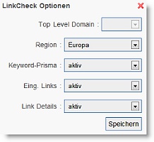 linkcheck optionen